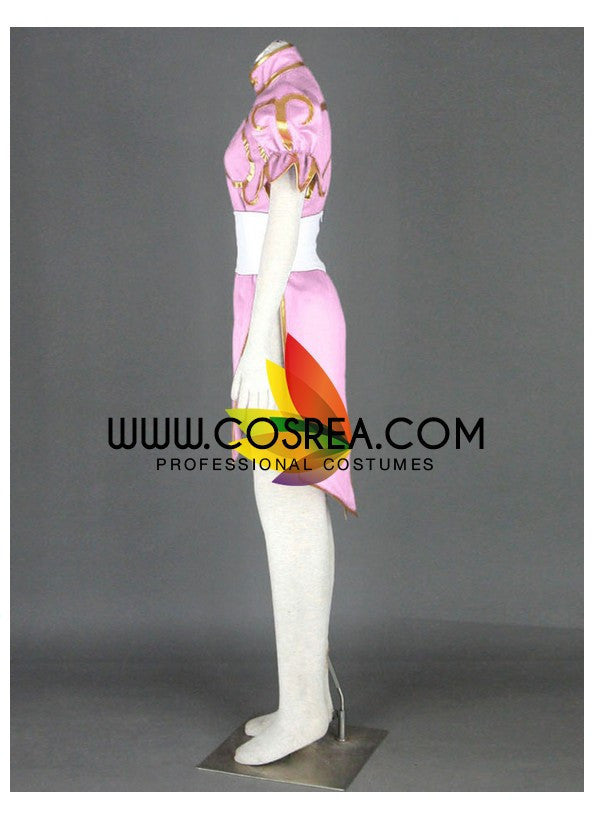 Cosrea Games King Of Fighters Chun Li Pink Cosplay Costume