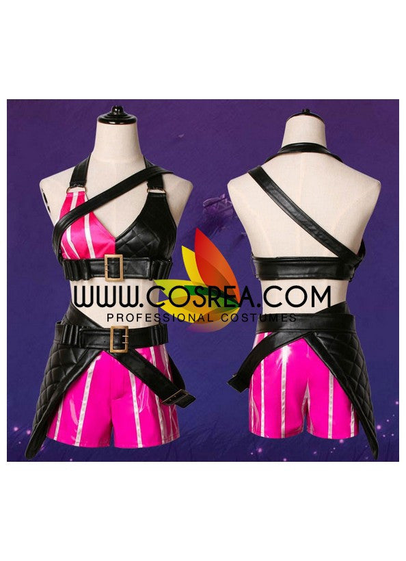 Cosrea Games League of Legend Jinx Classic Cosplay Costume