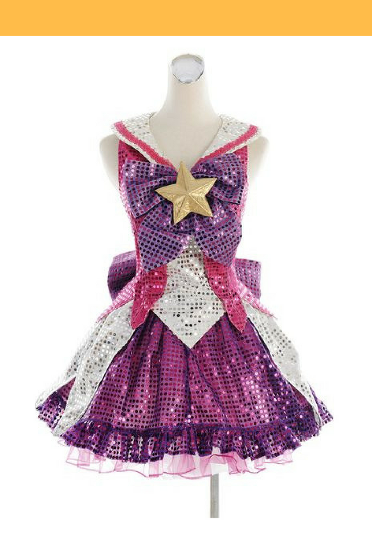 Cosrea Games League of Legend Star Guardian Lux Sequin Cosplay Costume