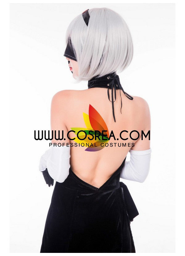 Cosrea Games NieR Automata 2B Evening Dress Cosplay Costume