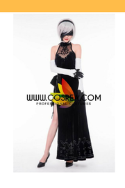 Cosrea Games NieR Automata 2B Evening Dress Cosplay Costume