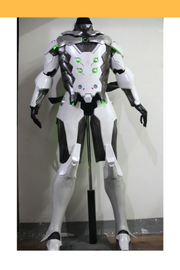 Cosrea Games Overwatch Genji Gunmetal Grey With LED Cosplay Costume