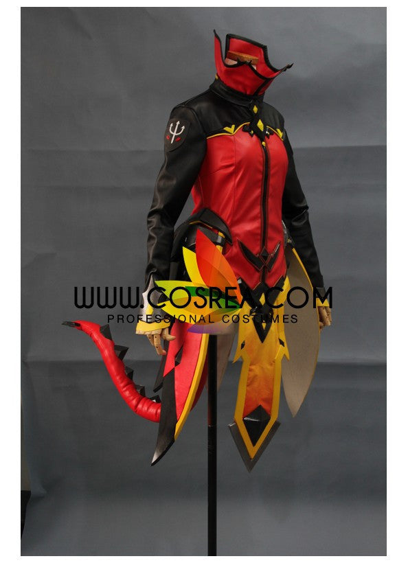 Cosrea Games Overwatch Mercy Devil Skin Complete Cosplay Costume