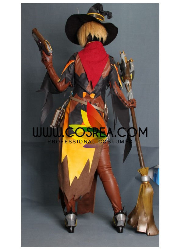 Cosrea Games Overwatch Mercy Halloween Skin Complete Cosplay Costume