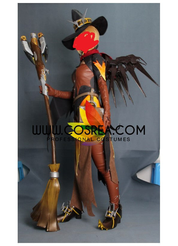 Cosrea Games Overwatch Mercy Halloween Skin Complete Cosplay Costume