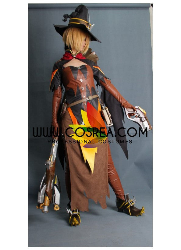 Cosrea Games Overwatch Mercy Halloween Skin Complete Cosplay Costume