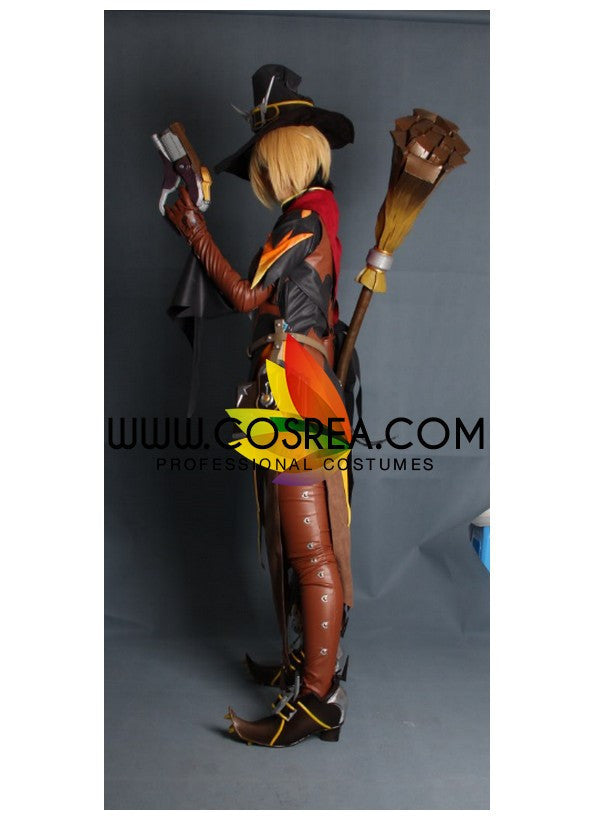 Cosrea Games Overwatch Mercy Halloween Skin Complete Cosplay Costume