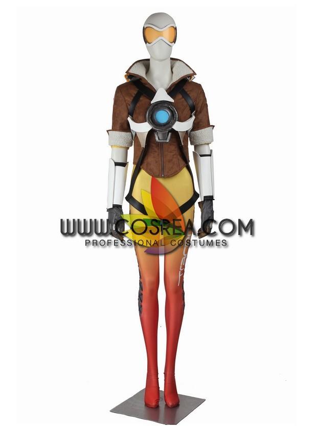 Cosrea Games Overwatch Tracer Classic Cosplay Costume