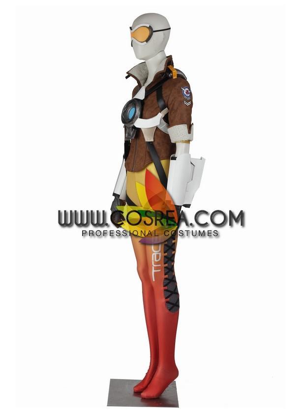 Cosrea Games Overwatch Tracer Classic Cosplay Costume
