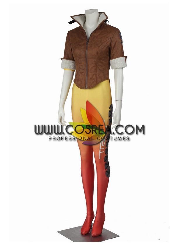 Cosrea Games Overwatch Tracer Classic Cosplay Costume
