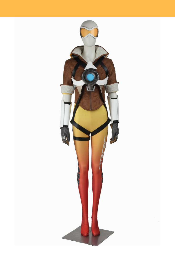 Cosrea Games Overwatch Tracer Classic Cosplay Costume