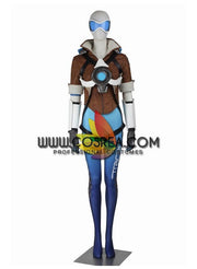 Cosrea Games Overwatch Tracer Gradient Blue Cosplay Costume
