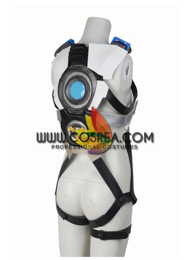 Cosrea Games Overwatch Tracer Gradient Blue Cosplay Costume