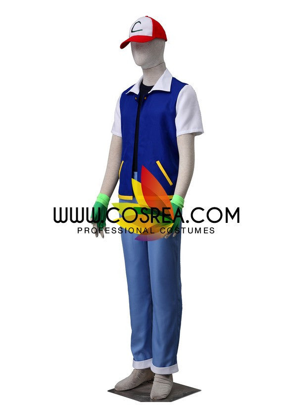 Cosrea Games Pokemon Ash Ketchum Cosplay Costume