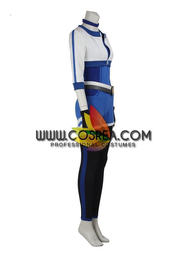 Cosrea Games Pokemon Go Blue Female Trainer Cosplay Costume