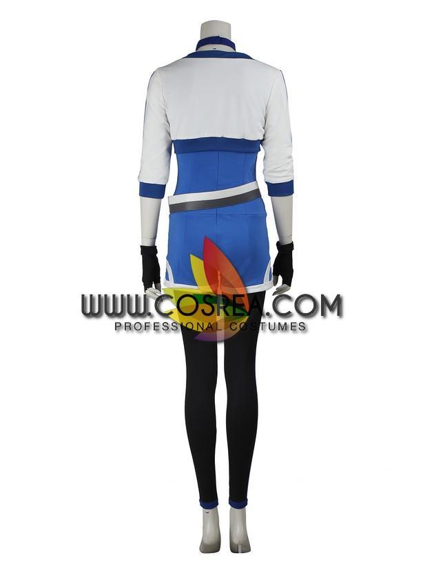 Cosrea Games Pokemon Go Blue Female Trainer Cosplay Costume