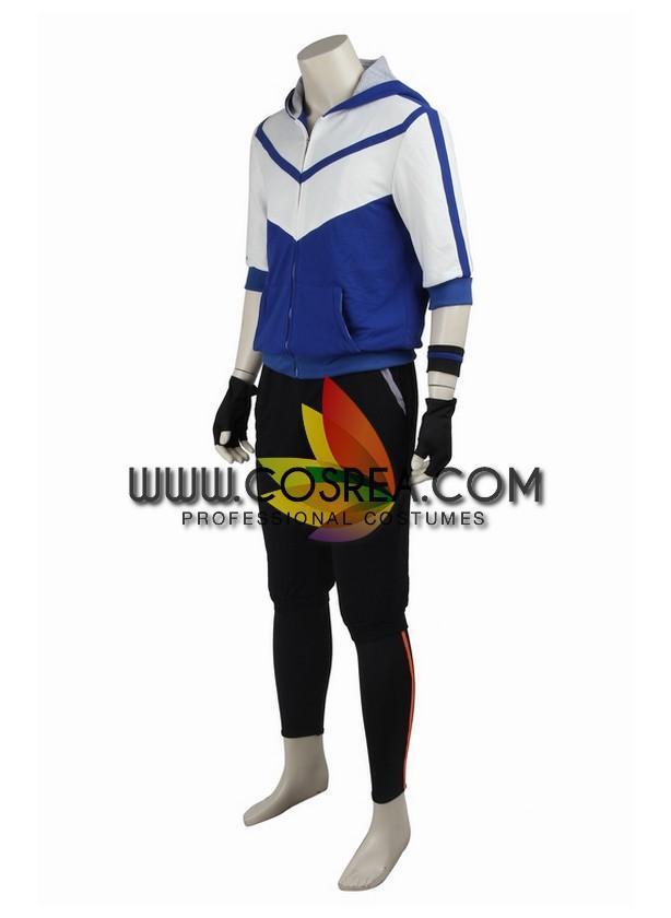 Cosrea Games Pokemon Go Blue Male Trainer Cosplay Costume