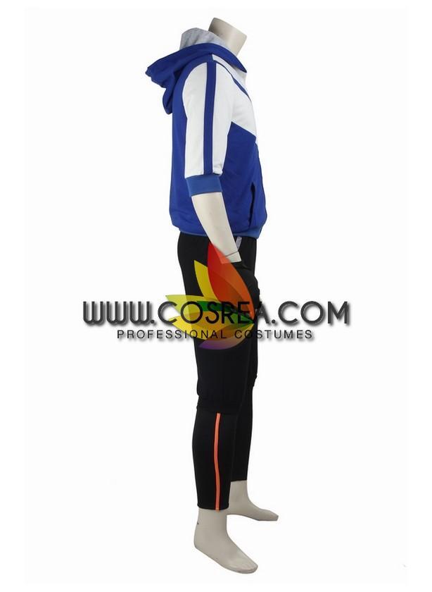Cosrea Games Pokemon Go Blue Male Trainer Cosplay Costume