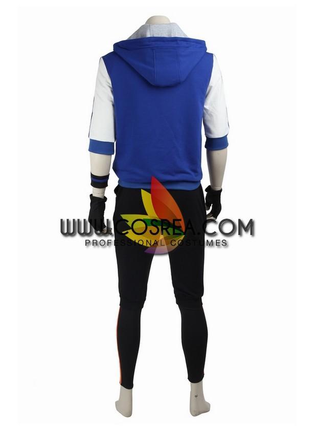 Cosrea Games Pokemon Go Blue Male Trainer Cosplay Costume