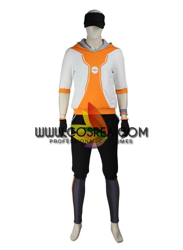 Cosrea Games Pokemon Go Orange Male Trainer Cosplay Costume
