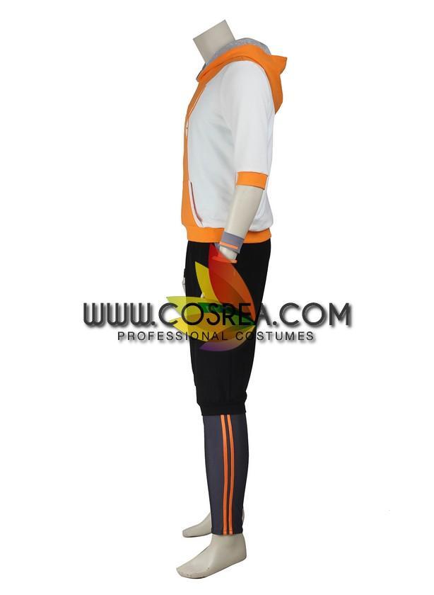 Cosrea Games Pokemon Go Orange Male Trainer Cosplay Costume
