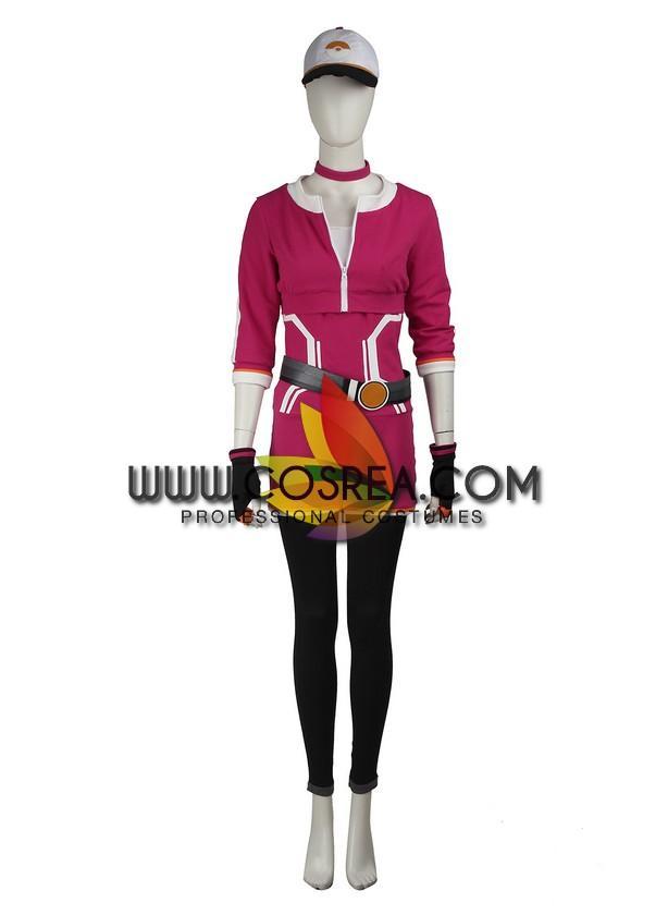 Cosrea Games Pokemon Go Red Female Trainer Cosplay Costume