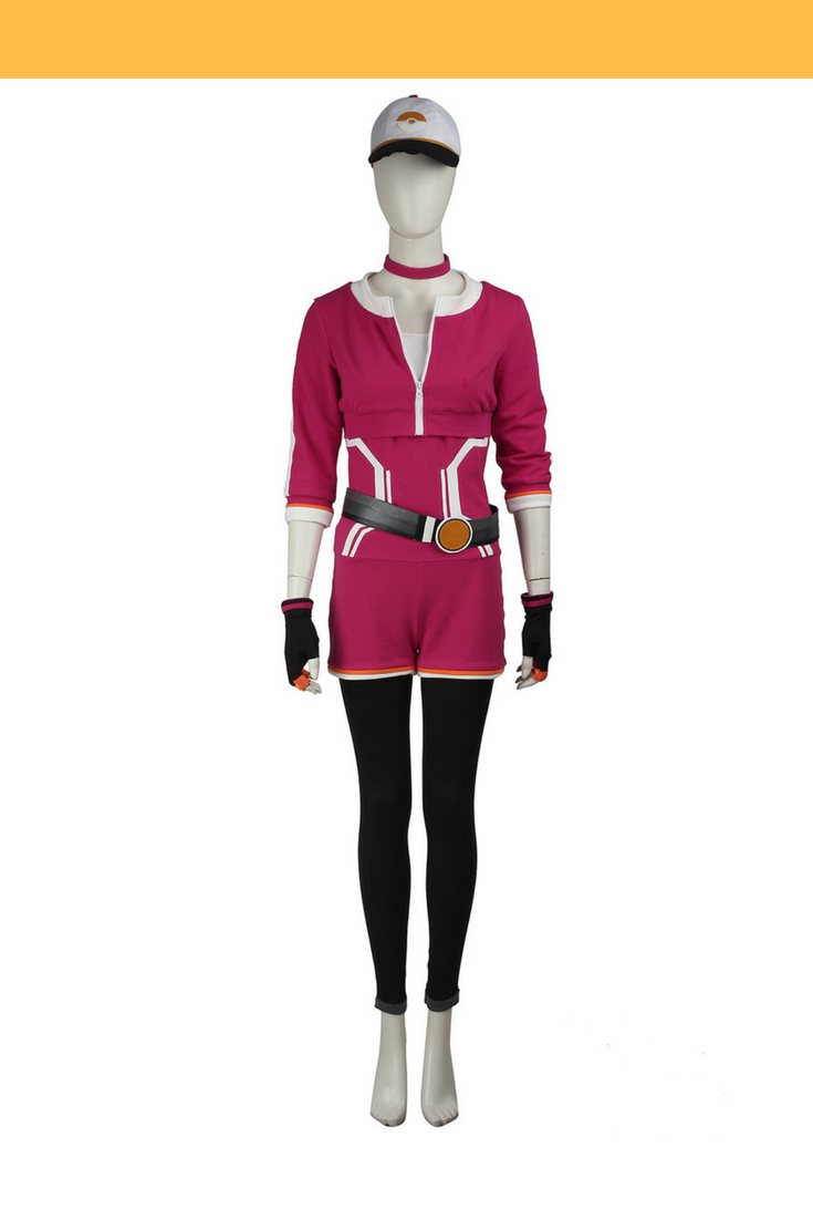 Cosrea Games Pokemon Go Red Female Trainer Cosplay Costume