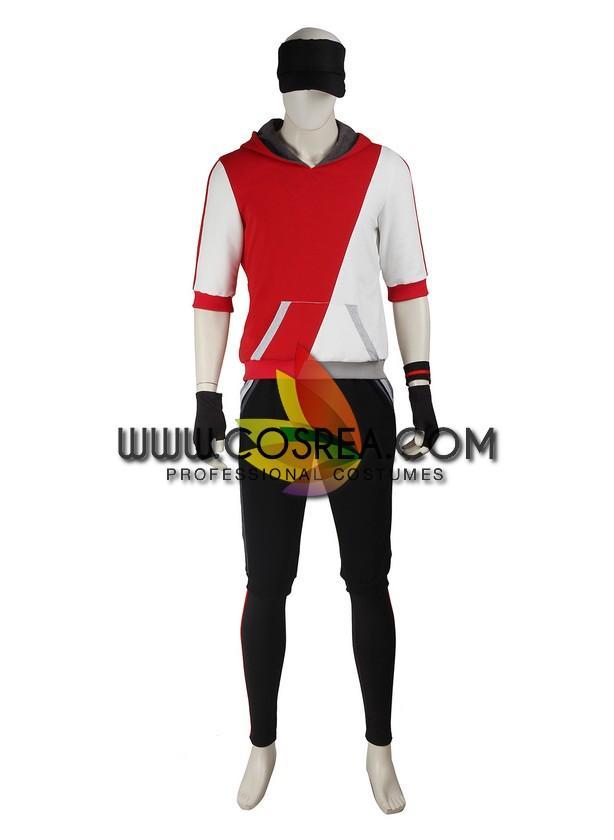 Cosrea Games Pokemon Go Red Male Trainer Cosplay Costume