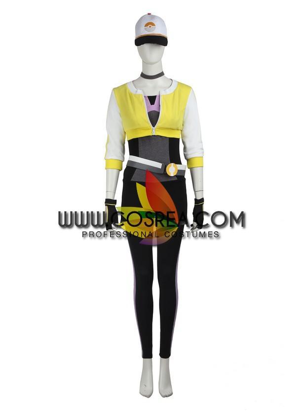 Cosrea Games Pokemon Go Yellow Female Trainer Cosplay Costume