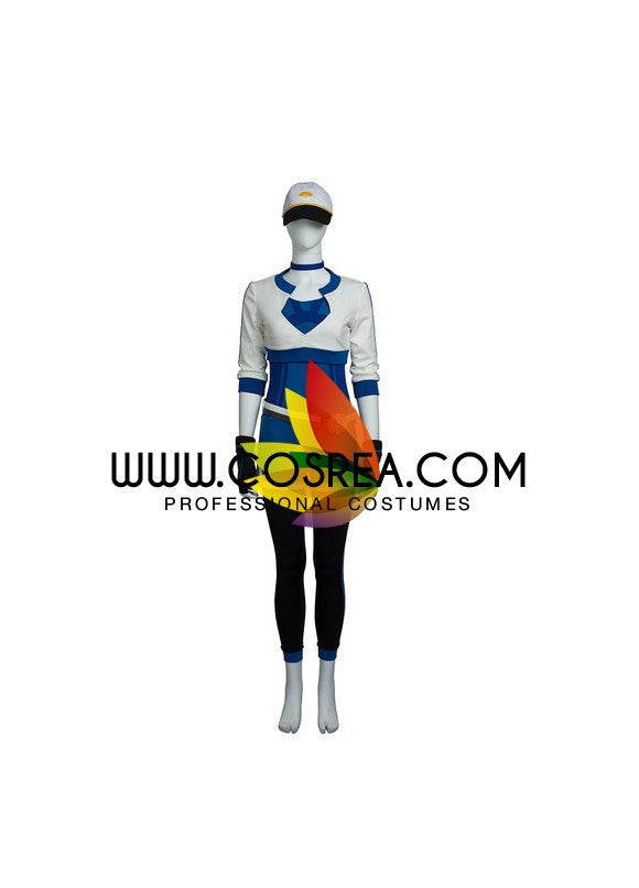 Cosrea Games Pokemon Trainer Blue Cosplay Costume