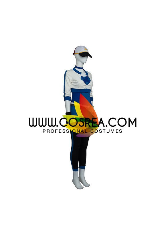 Cosrea Games Pokemon Trainer Blue Cosplay Costume
