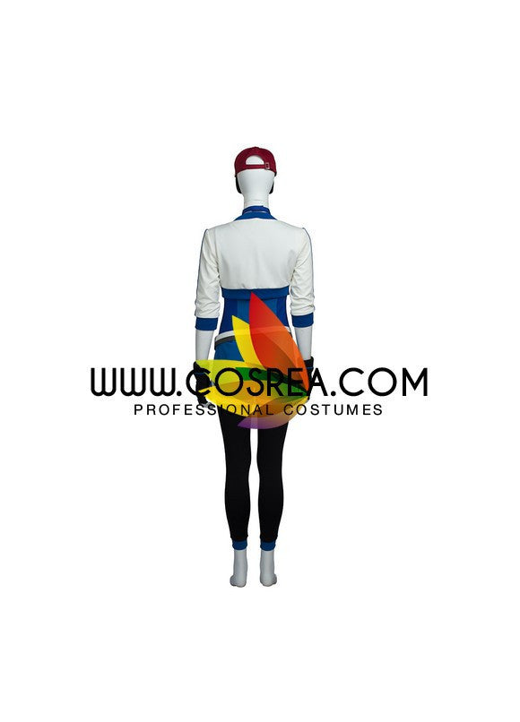 Cosrea Games Pokemon Trainer Blue Cosplay Costume