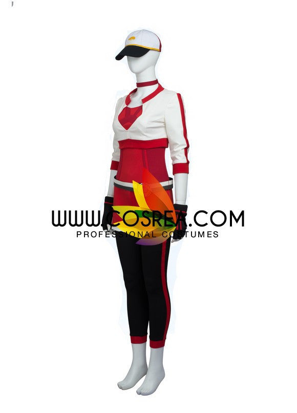 Cosrea Games Pokemon Trainer Red Cosplay Costume