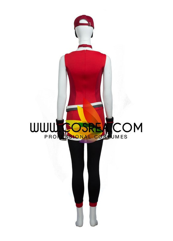 Cosrea Games Pokemon Trainer Red Cosplay Costume