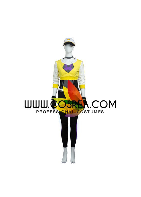 Cosrea Games Pokemon Trainer Yellow Cosplay Costume