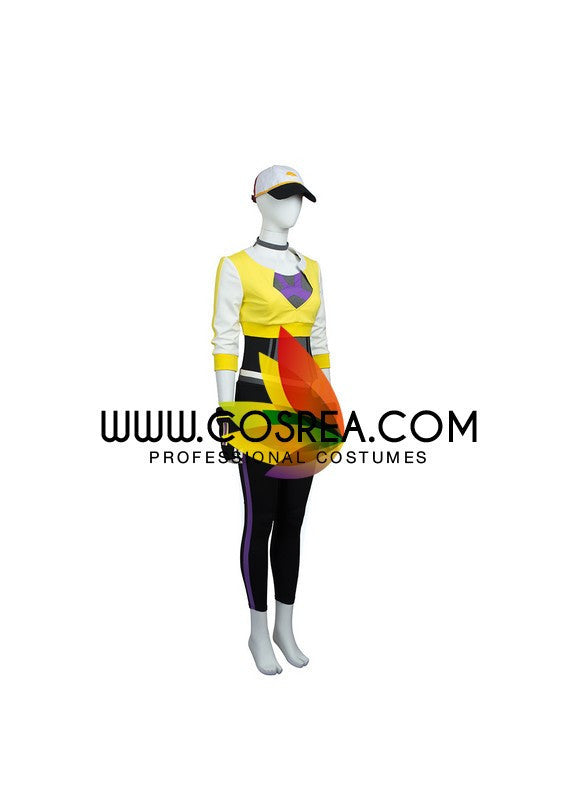 Cosrea Games Pokemon Trainer Yellow Cosplay Costume