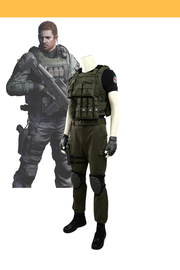 Cosrea Games Resident Evil Chris Redfield Cosplay Costume