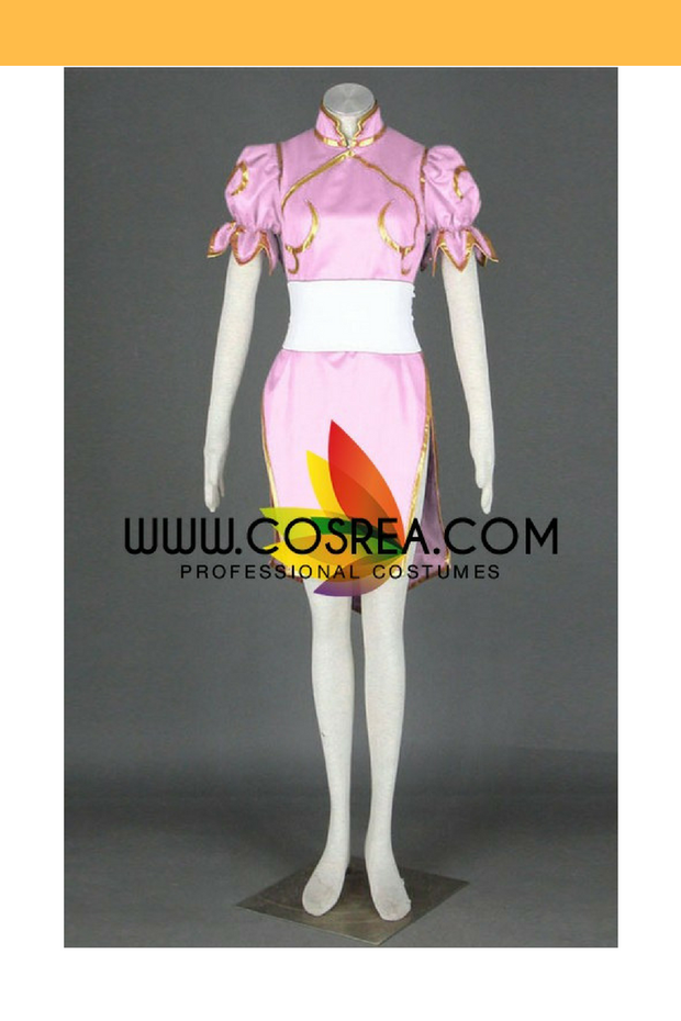 Cosrea Games Street Fighter Chun Li Pink Cosplay Costume