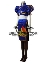 Cosrea Games Street Fighters Chun Li Navy Blue Cosplay Costume