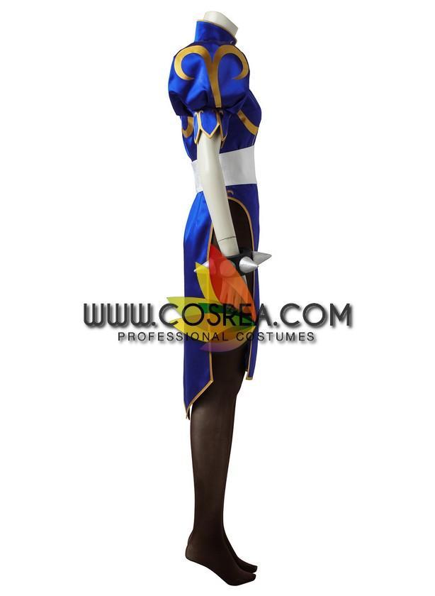 Cosrea Games Street Fighters Chun Li Navy Blue Cosplay Costume