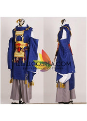 Touken Ranbu Online Mikazuki Munechika Brocade Blue Cosplay Costume