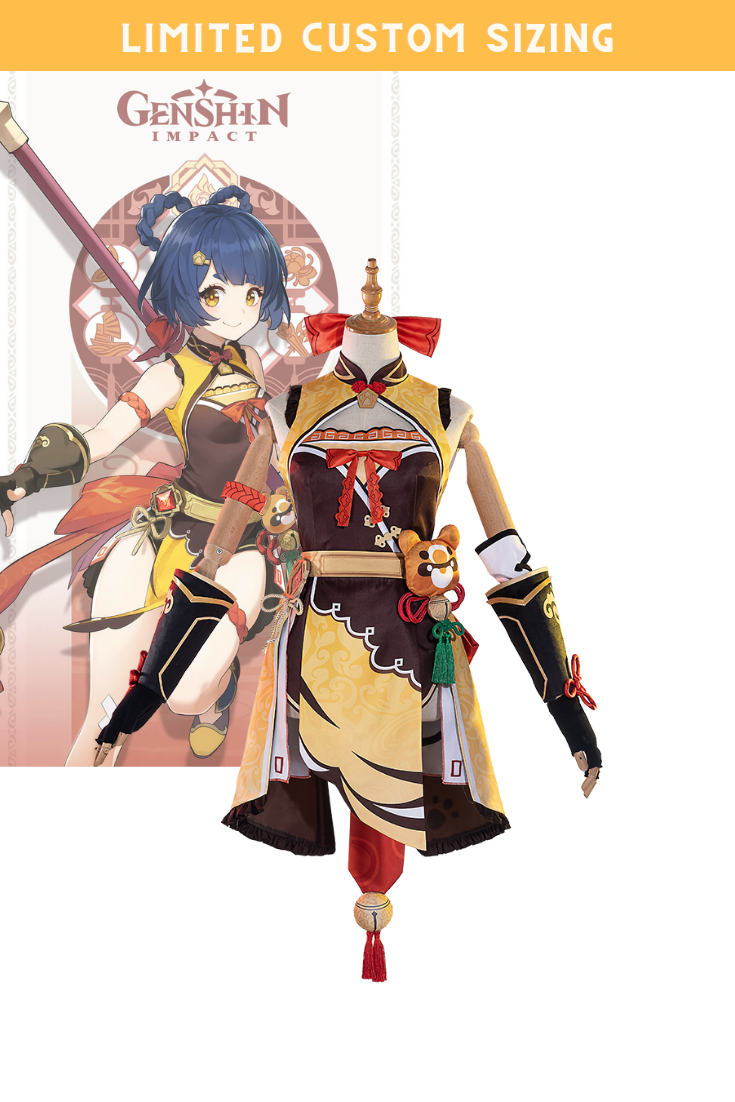Genshin Impact Xiangling Limited Custom Sizing Cosplay Costume, image size:735x1102