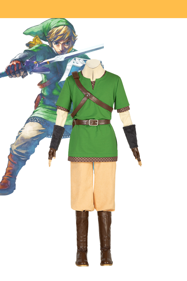 Cosrea Games Zelda Skyward Sword Link Cosplay Costume