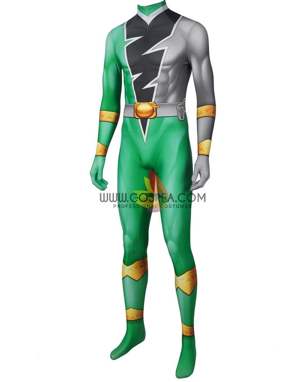 Cosrea K-O Kishiryu Sentai Ryusoulger Green Digital Printed Cosplay Costume
