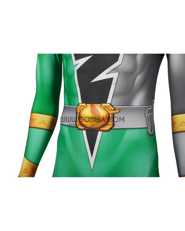 Cosrea K-O Kishiryu Sentai Ryusoulger Green Digital Printed Cosplay Costume