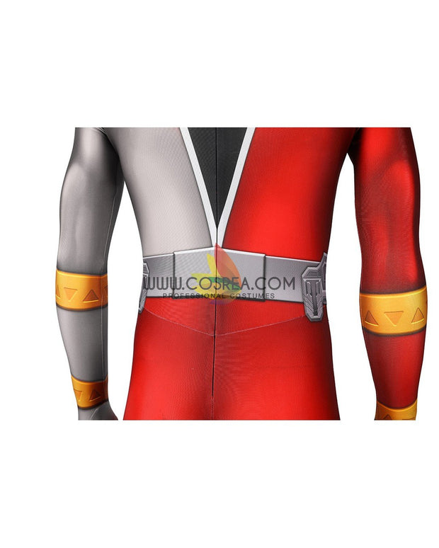 Cosrea K-O Kishiryu Sentai Ryusoulger Red Digital Printed Cosplay Costume