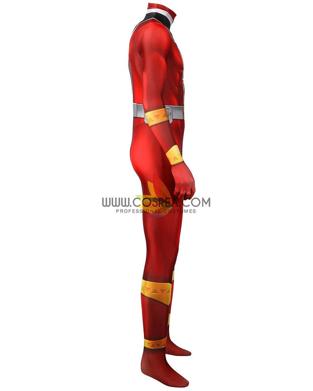 Cosrea K-O Kishiryu Sentai Ryusoulger Red Digital Printed Cosplay Costume