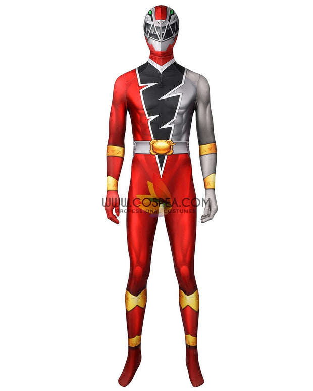 Cosrea K-O Kishiryu Sentai Ryusoulger Red Digital Printed Cosplay Costume
