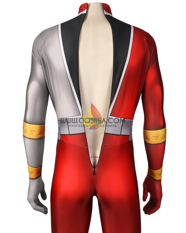 Cosrea K-O Kishiryu Sentai Ryusoulger Red Digital Printed Cosplay Costume