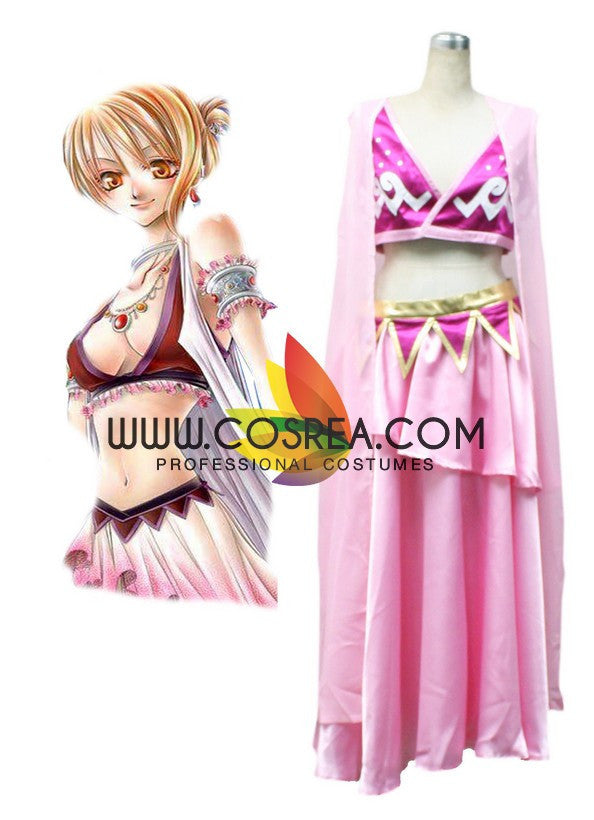 Cosrea K-O One Piece Nami Pink Cosplay Costume